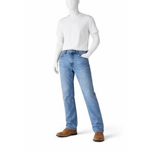 Levi's Vintage 550 Relaxed Fit distressed mens 36x30 Light Wash blank tab